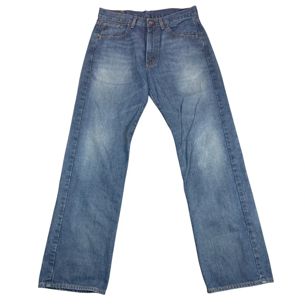 Polo Jeans Co Ralph Lauren Mens 32 Ashmore Original Straight Leg Blue Denim Y2K